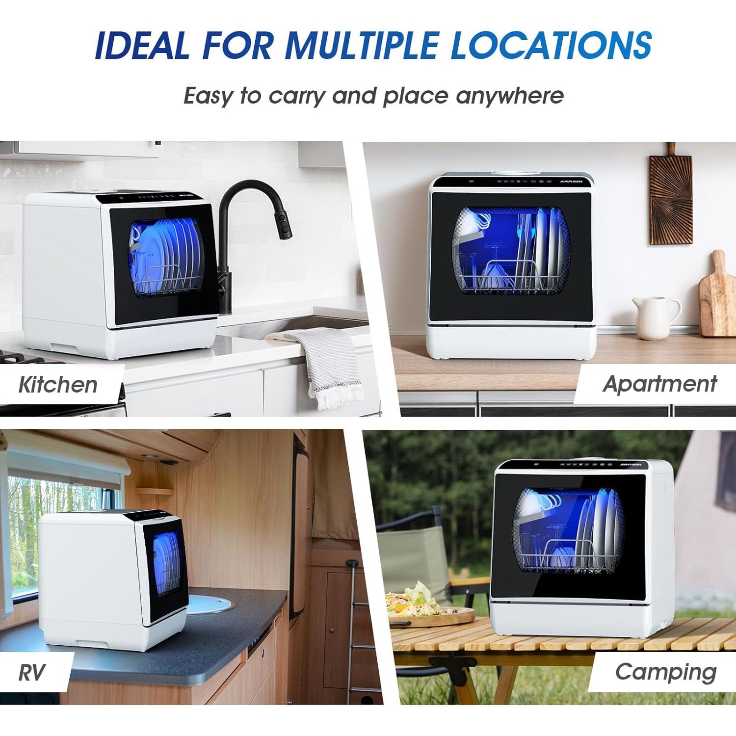 Buy AIRMSEN,AIRMSEN Mini Table Top Dishwasher - Gadcet UK | UK | London | Scotland | Wales| Near Me | Cheap | Pay In 3 | Dishwashers